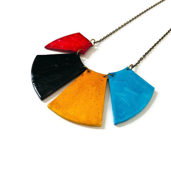 Bold Fringe Necklace Handmade