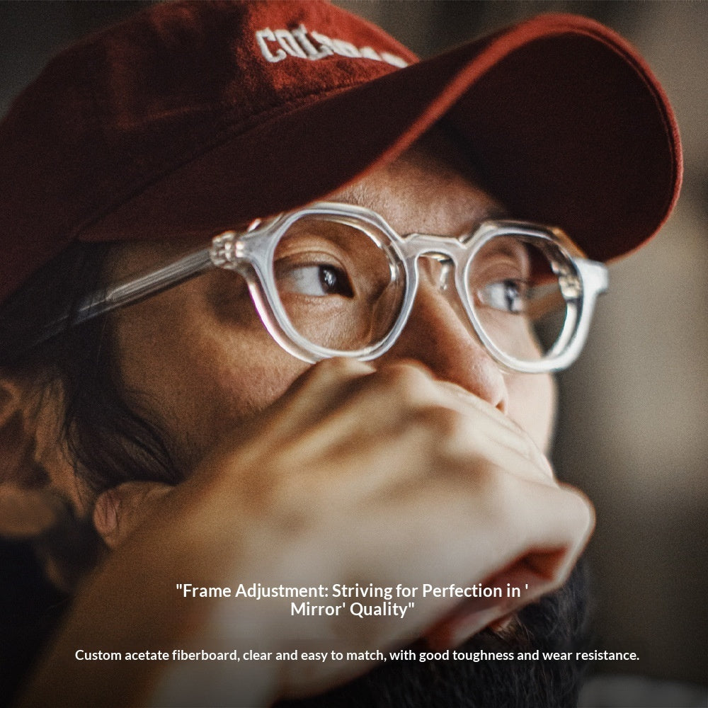 Maden Mens American Retro Classic Acetate Frame