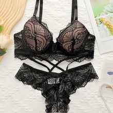 Women's Lingerie Set, Sexy Lace Trim Lingerie Set