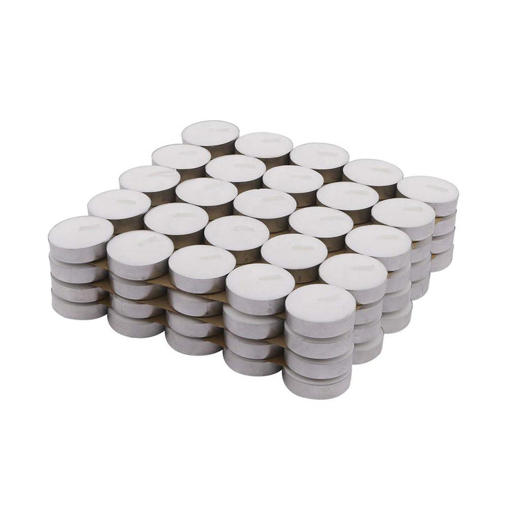 Smoke-free And Tasteless 4 Hours 100 PCs Wedding White Warm Tea Blessing Round Small Tea Candle