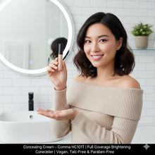 Concealing Cream – Comma HC101T | Full Coverage Brightening Concealer | Vegan, Talc-Free & Paraben-Free