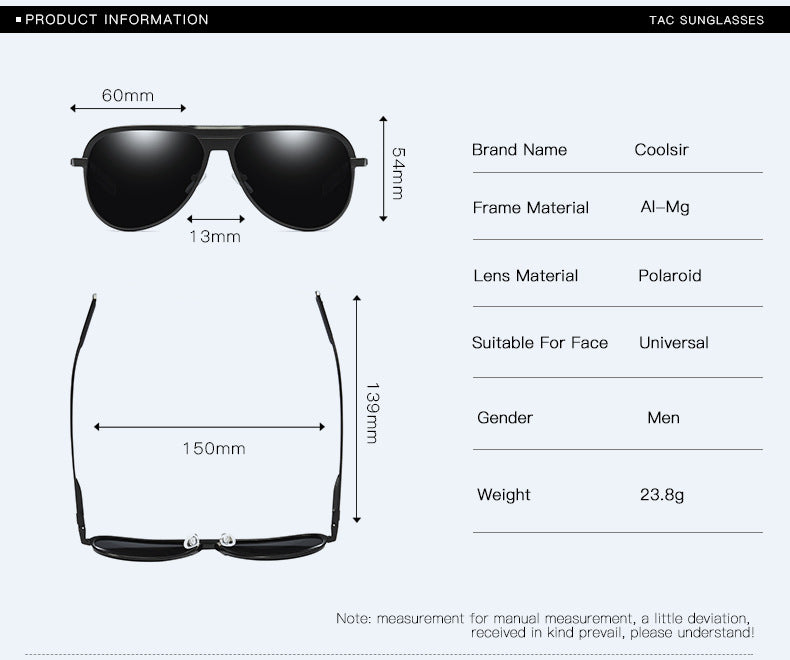 Aluminum Magnesium Men's Sunglasses Polarized