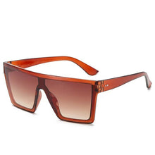Fashion One-piece Large Rim Sunglasses European And American