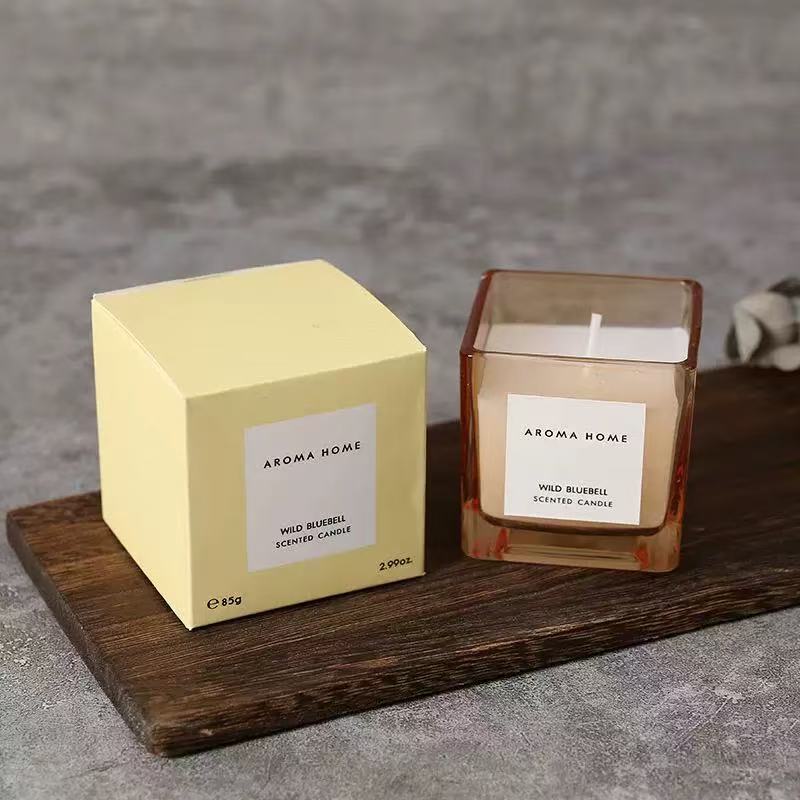 Aromatherapy Candle Soy Wax Four-color Small Square Cup Fragrance Gift Hand Gift