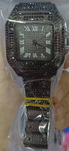 Square Diamond Full Diamond Roman Gradient Ladies Watch