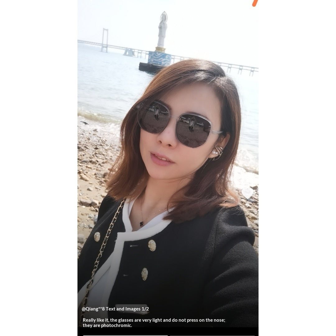 Lijia Korean Version Large Frame Anti Blue Light Goggles, Internet Famous, Same Color Changing Glasses 1535-3