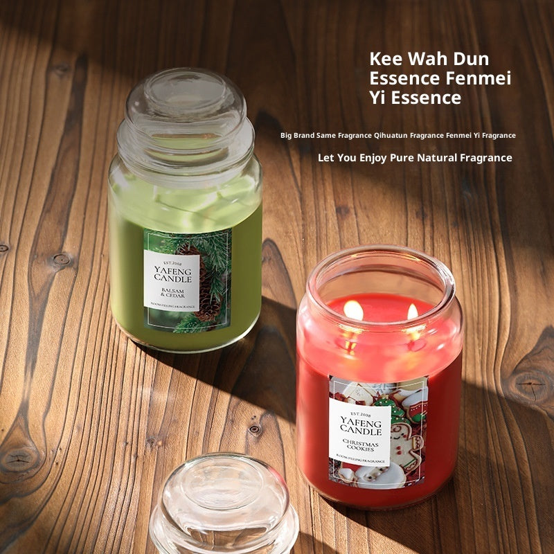 Christmas Best-Selling Large Jar 550g Candle Fragrance Essential Oil Smoke-Free Soy Wax High-End Gift