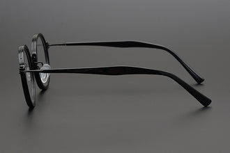 Pure Titanium Retro Handmade Round Frame Tortoiseshell  Myopia Frames