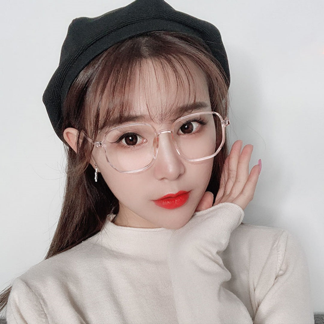 Lijia Korean Version Large Frame Anti Blue Light Goggles, Internet Famous, Same Style Glasses 1535