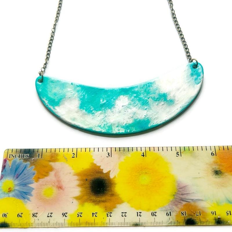 Handmade Necklace & Earrings Set in Turquoise and Silver