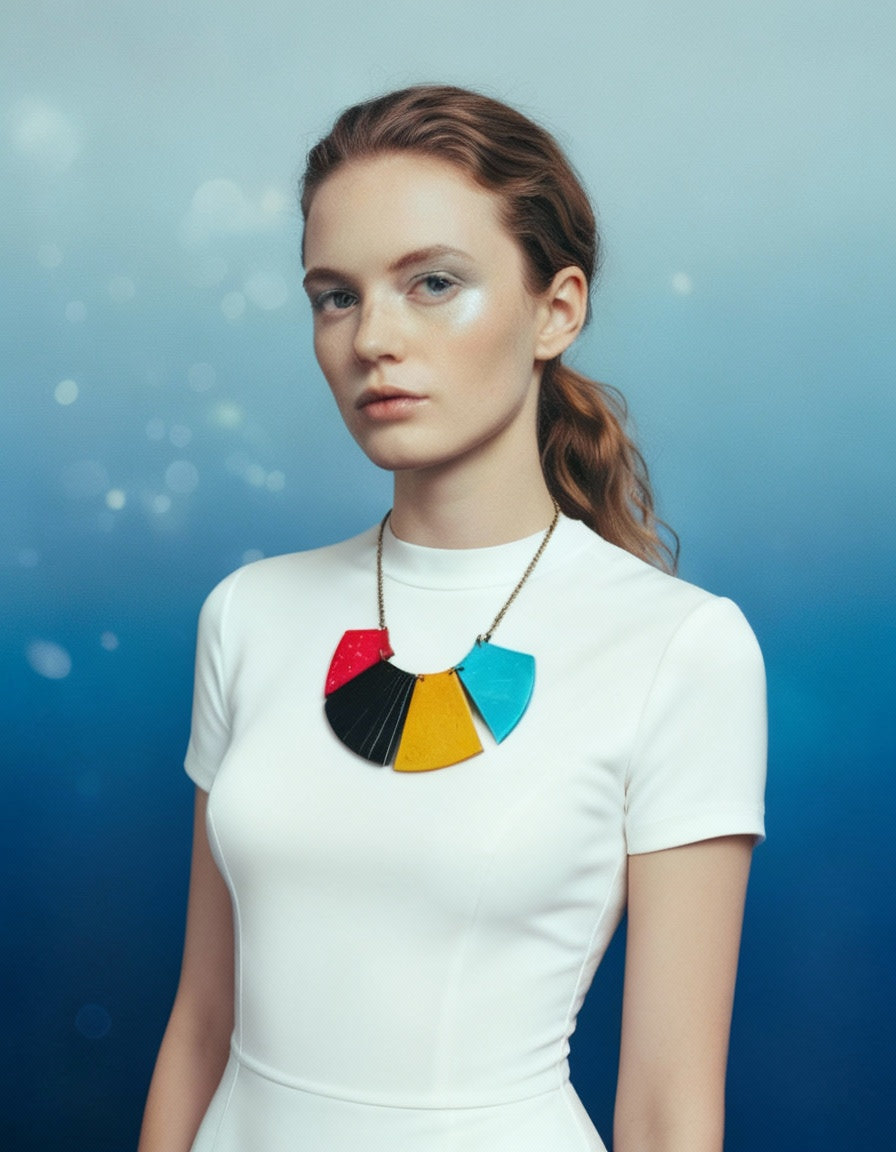 Bold Fringe Necklace Handmade