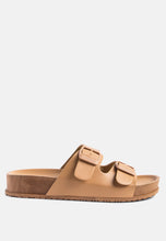 Minata Platform Buckled Slide Sandals