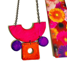 Neon Statement Jewelry Set with Matching Earrings-4